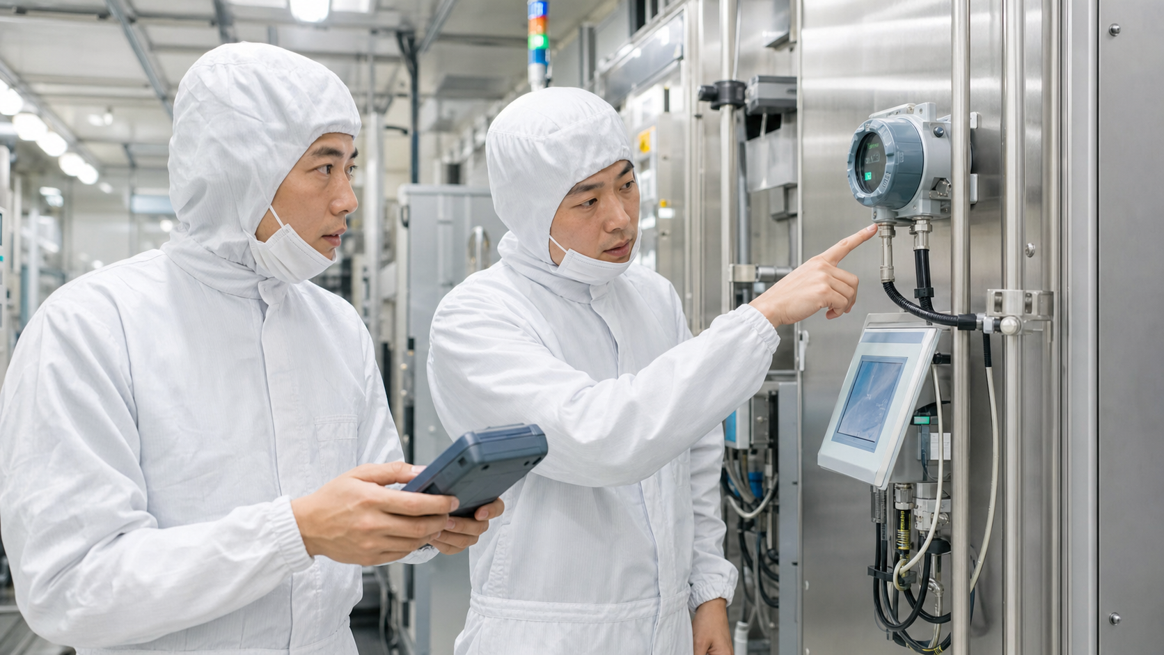 熊本・菊陽・合志の半導体クリーンルーム向け環境センサーと監査資料を確認する場面